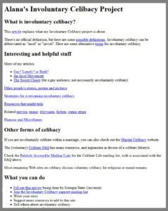 My history with involuntary celibacy – Love Not Anger